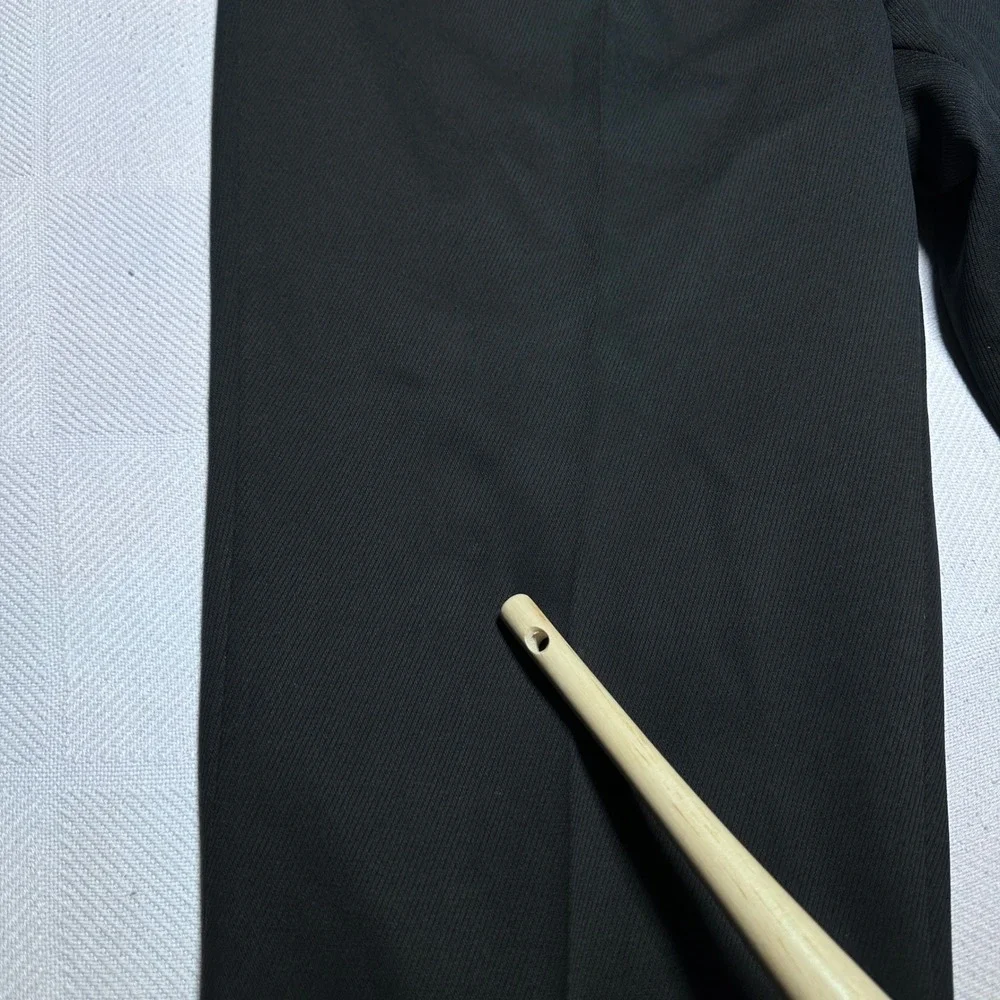 Coppley Dress Pants Men 42R Miami Flat Front Cuffed Microfiber Poly Tencel Black